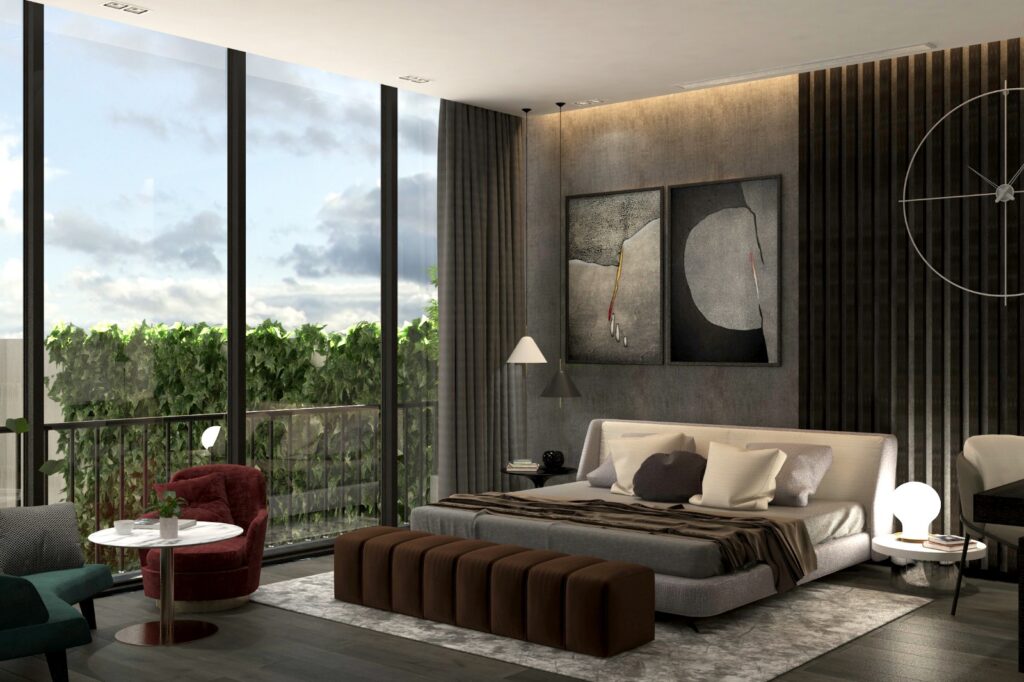 Aile Dostu Modern Villa Tasarımı modern yatak odasi manzara